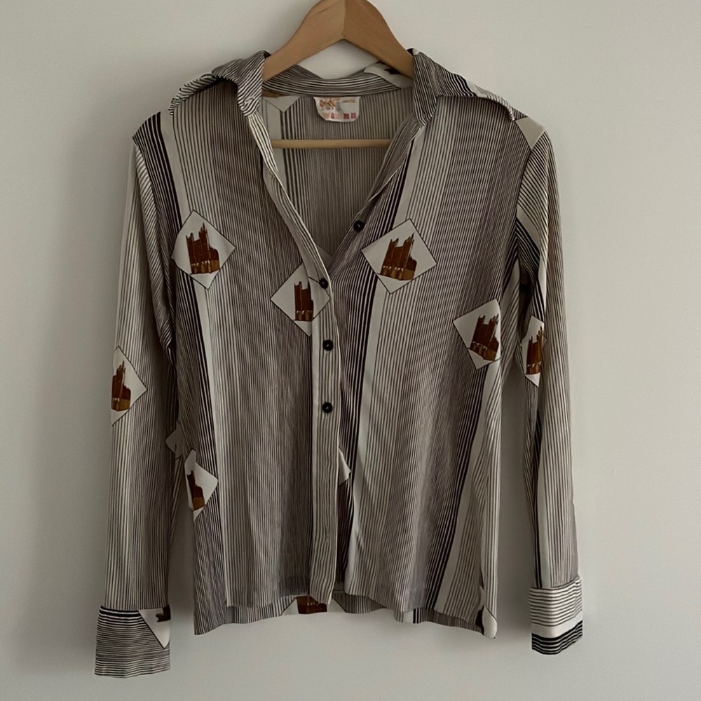 70s Cathedral button down